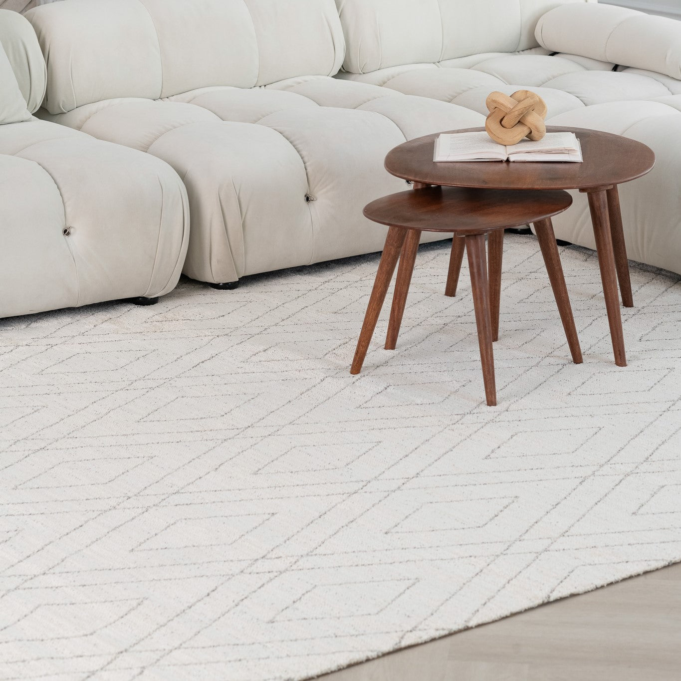 Casa Abstract Boho Beige Rug