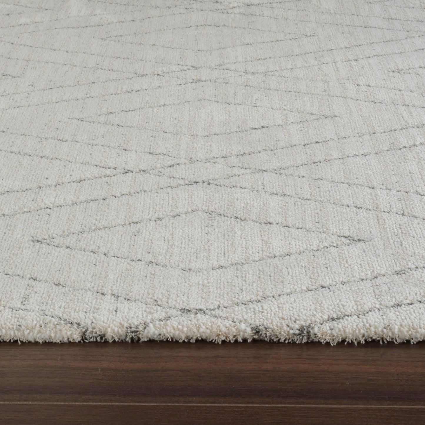 Eirene Geometric Contemporary Beige and Grey Indoor Rug
