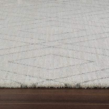 Eirene Geometric Contemporary Beige and Grey Indoor Rug