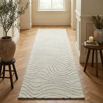 Alfombra beige moderna abstracta de Casa
