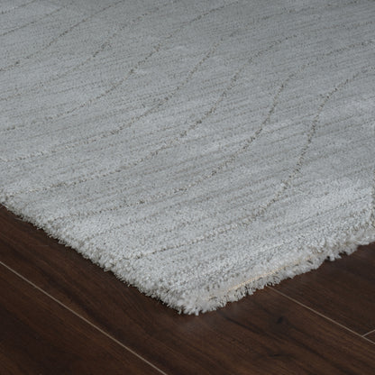 Rahil Abstract Contemporary Grey and Cream Indoor Rug