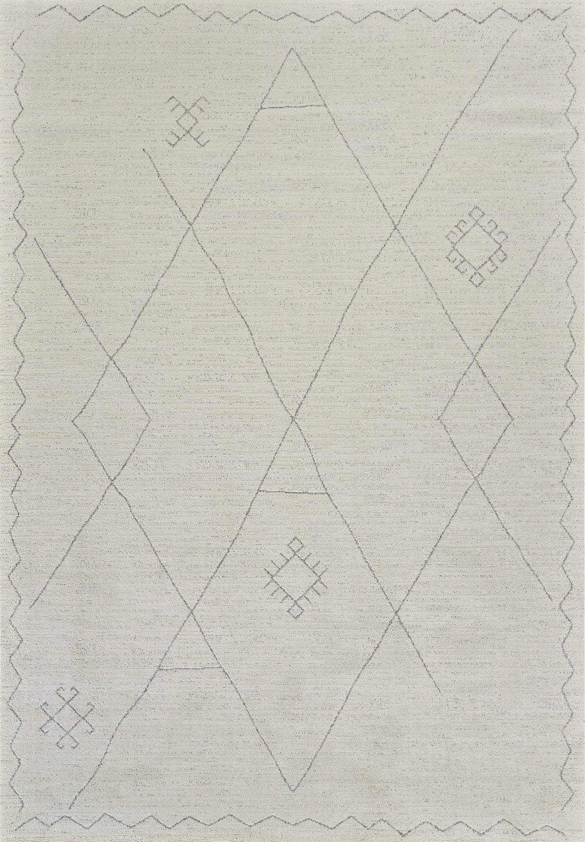 Nivara Boho Contemporary Beige and Cream Indoor Rug