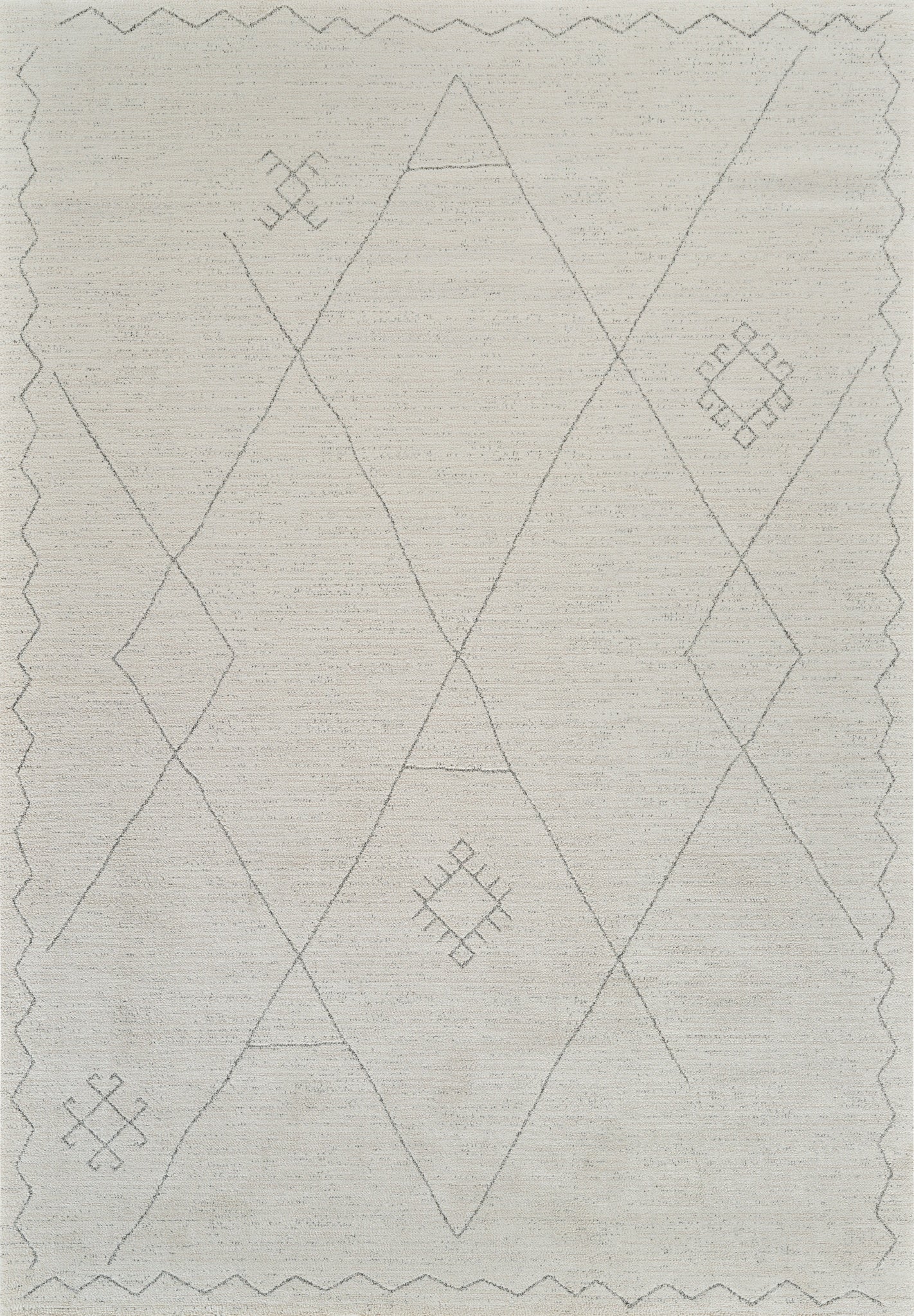 Nivara Boho Contemporary Beige and Cream Indoor Rug