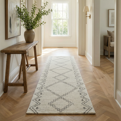 Alfombra Boho Beige Abstracta de Casa