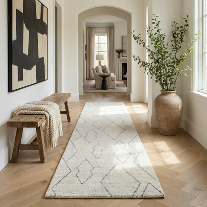 Alfombra Boho Beige Abstracta de Casa