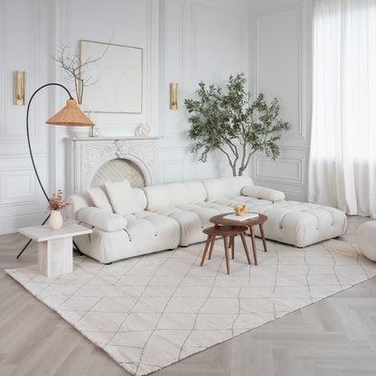 Casa Abstract Modern Beige Rug