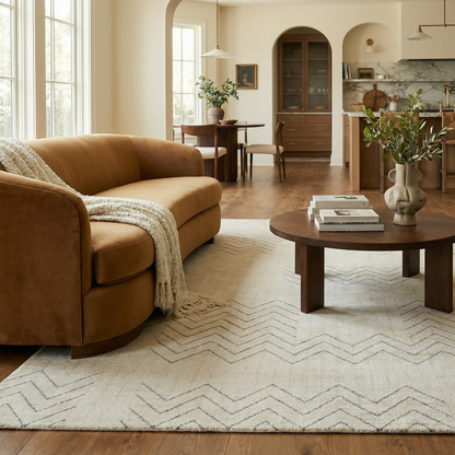 Alfombra Boho Beige Abstracta de Casa