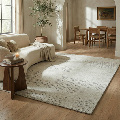 Alfombra Boho Beige Abstracta de Casa