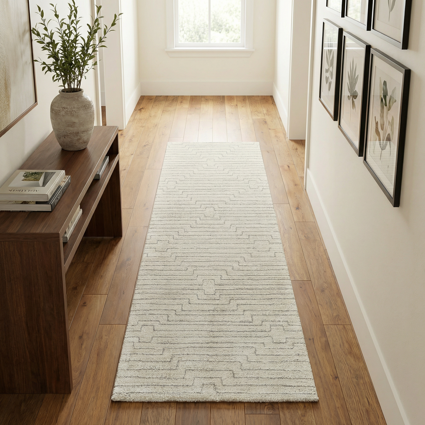 Alfombra beige moderna abstracta de Casa
