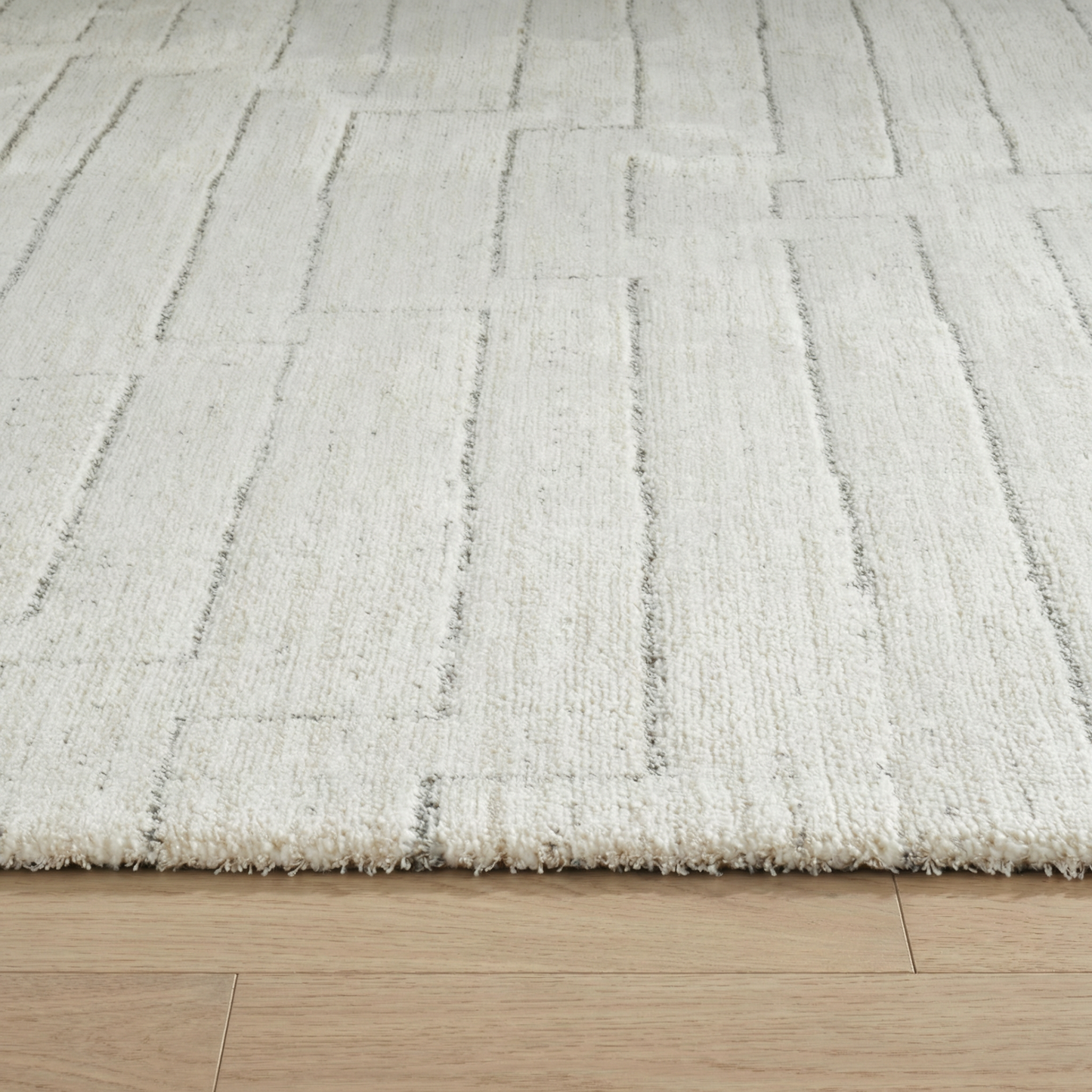 Alfombra beige moderna abstracta de Casa