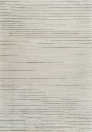 Sama Striped Modern Beige and Cream Indoor Rug