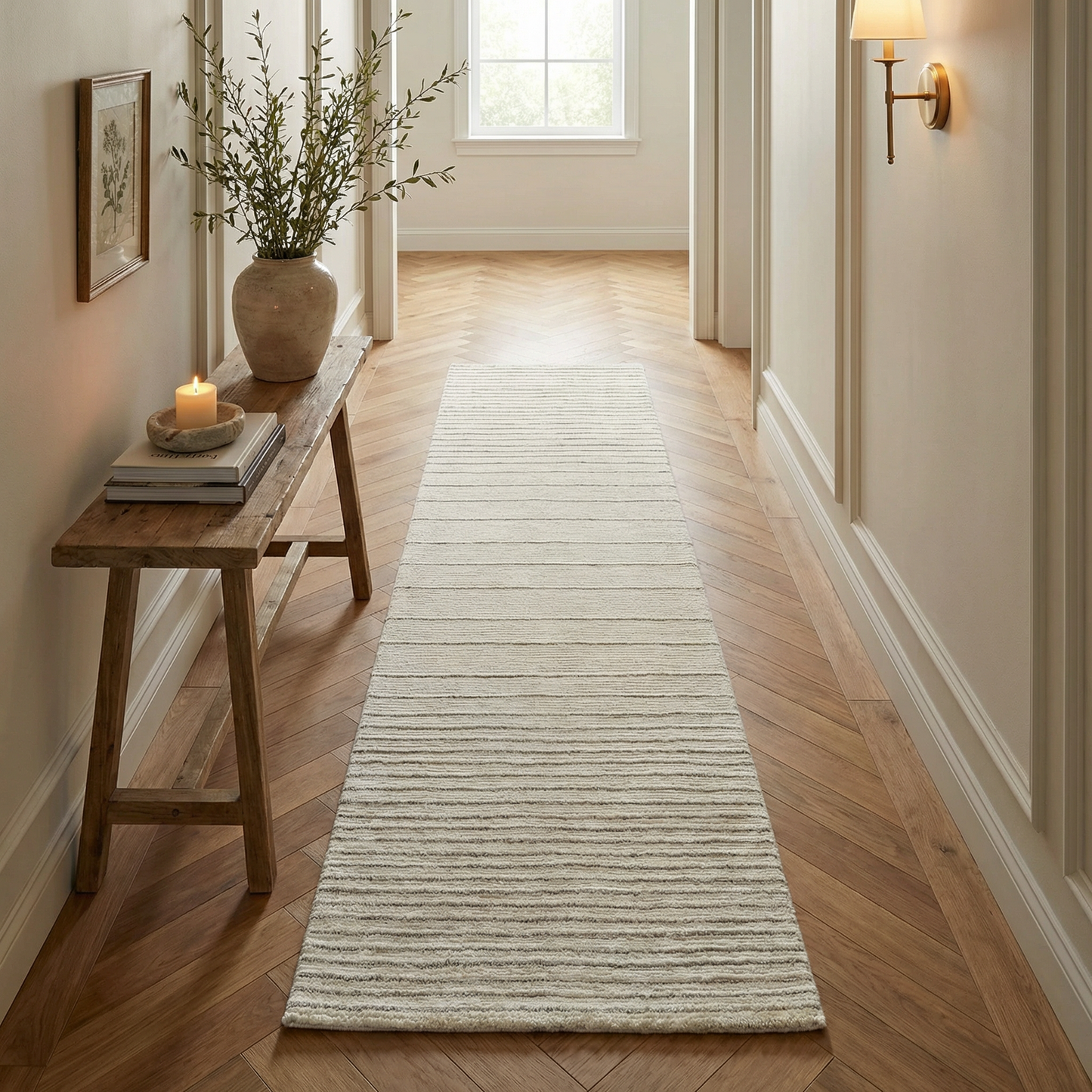 Alfombra beige moderna abstracta de Casa