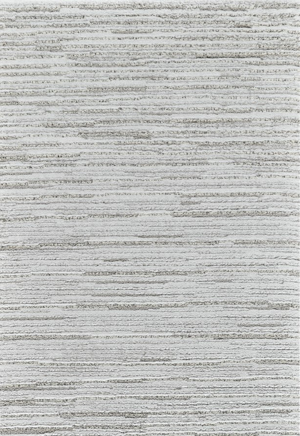 Sama Striped Modern Grey and Cream Indoor Rug