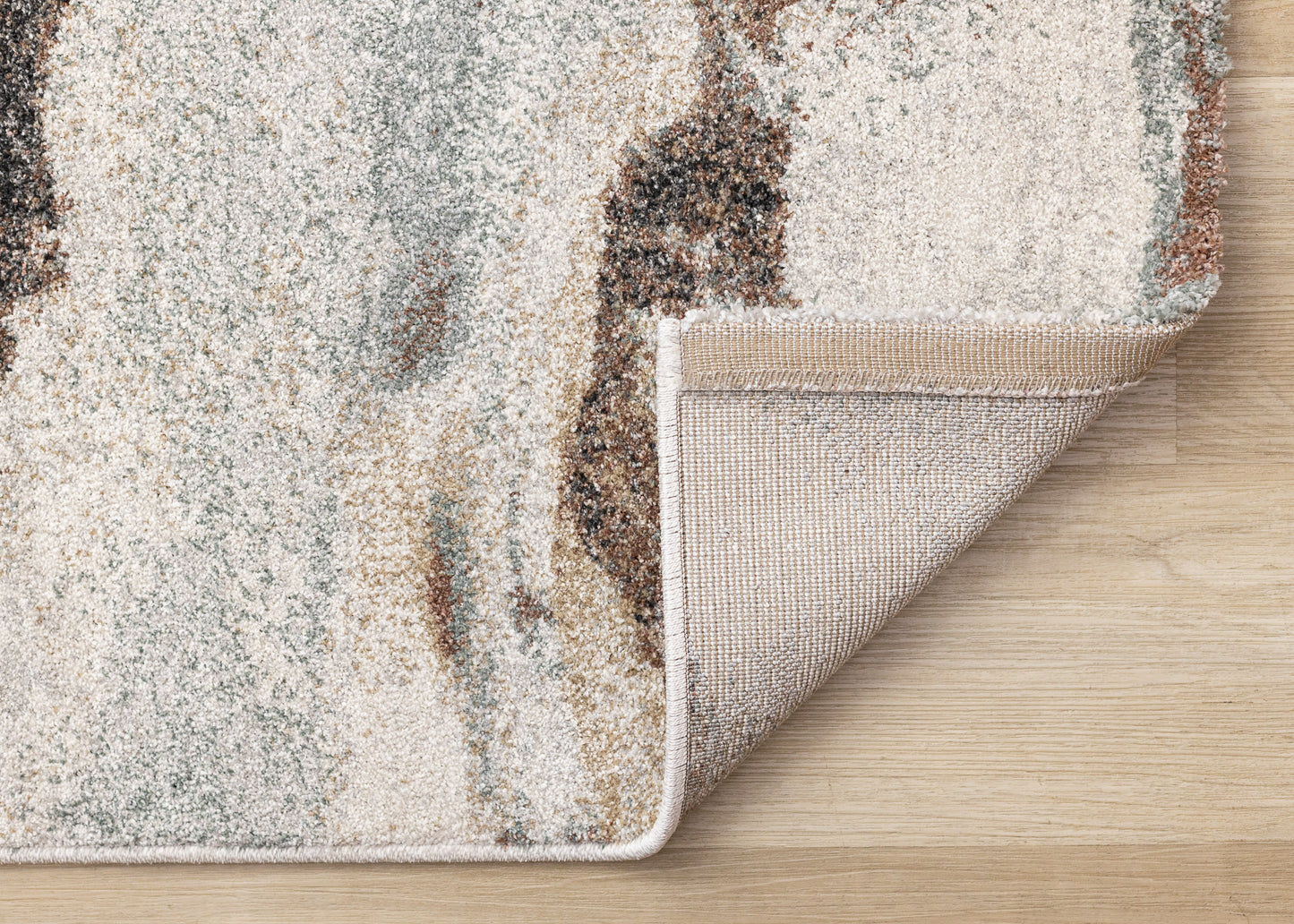 Contemporary Distressed White Area Rug