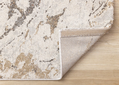 Contemporary Distressed White Area Rug