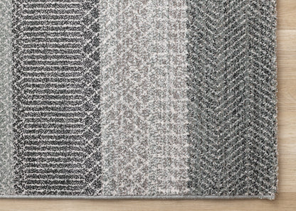 Tribal Southwestern Geometric Grey Area Rug