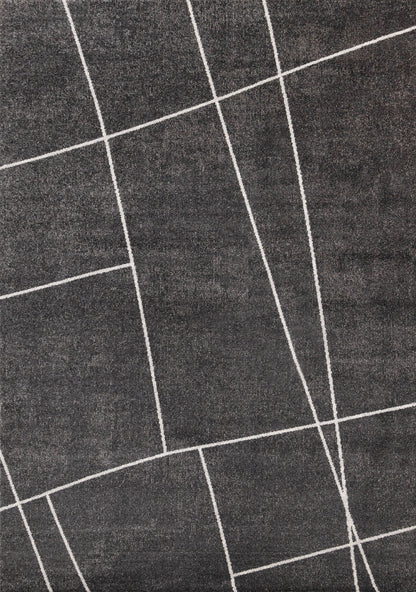 Contemporary Geometric Grey Area Rug