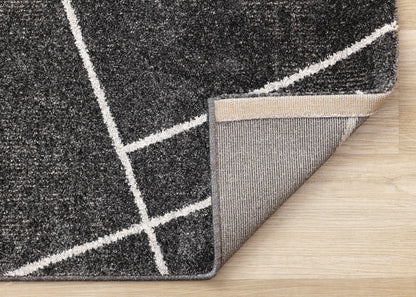 Contemporary Geometric Grey Area Rug