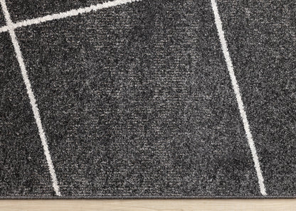 Contemporary Geometric Grey Area Rug