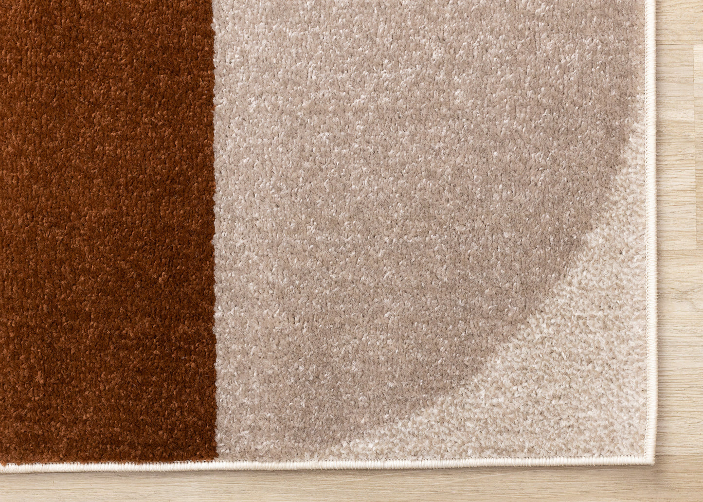 Contemporary Geometric Cream Area Rug-5