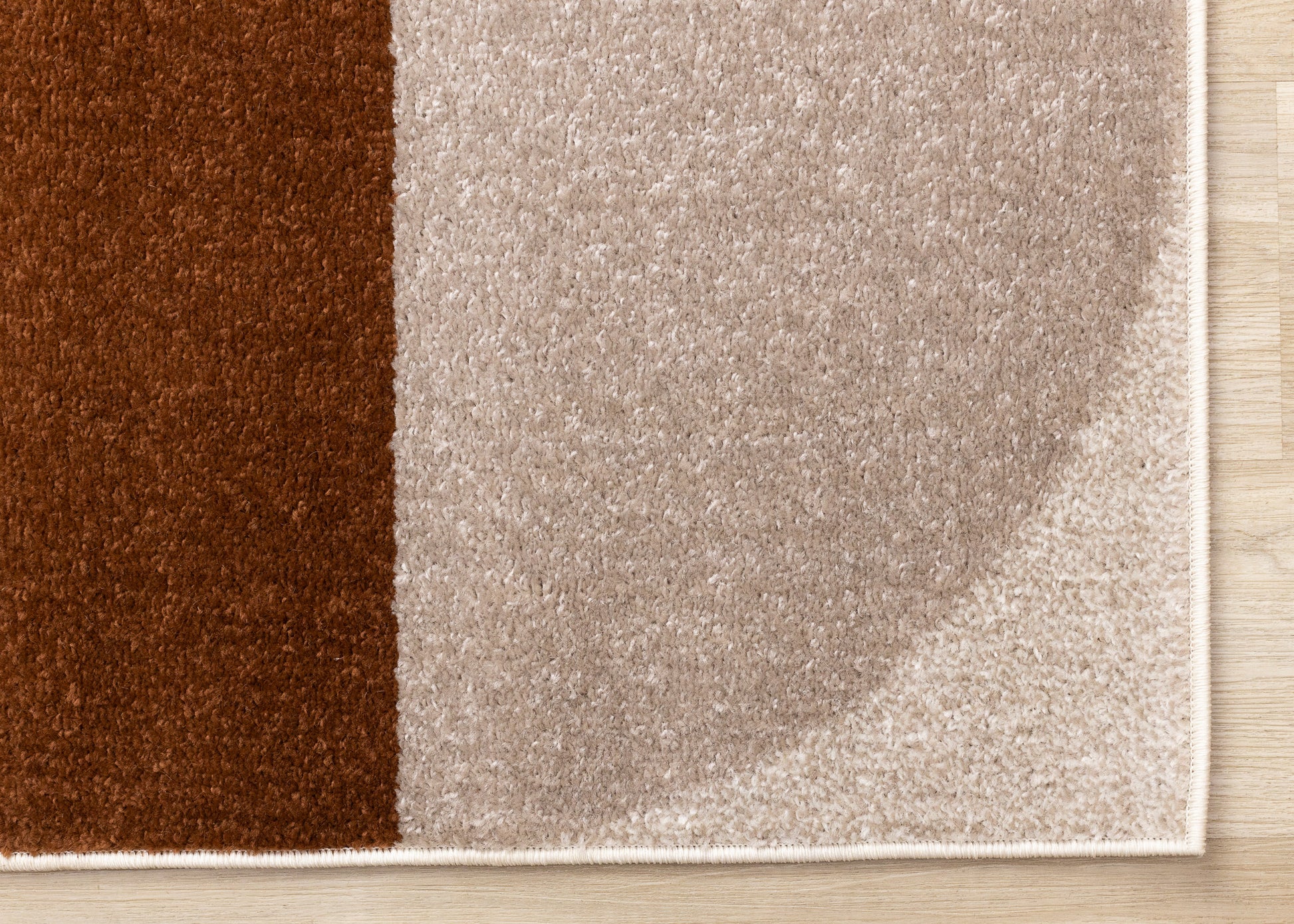 Contemporary Geometric Cream Area Rug-5