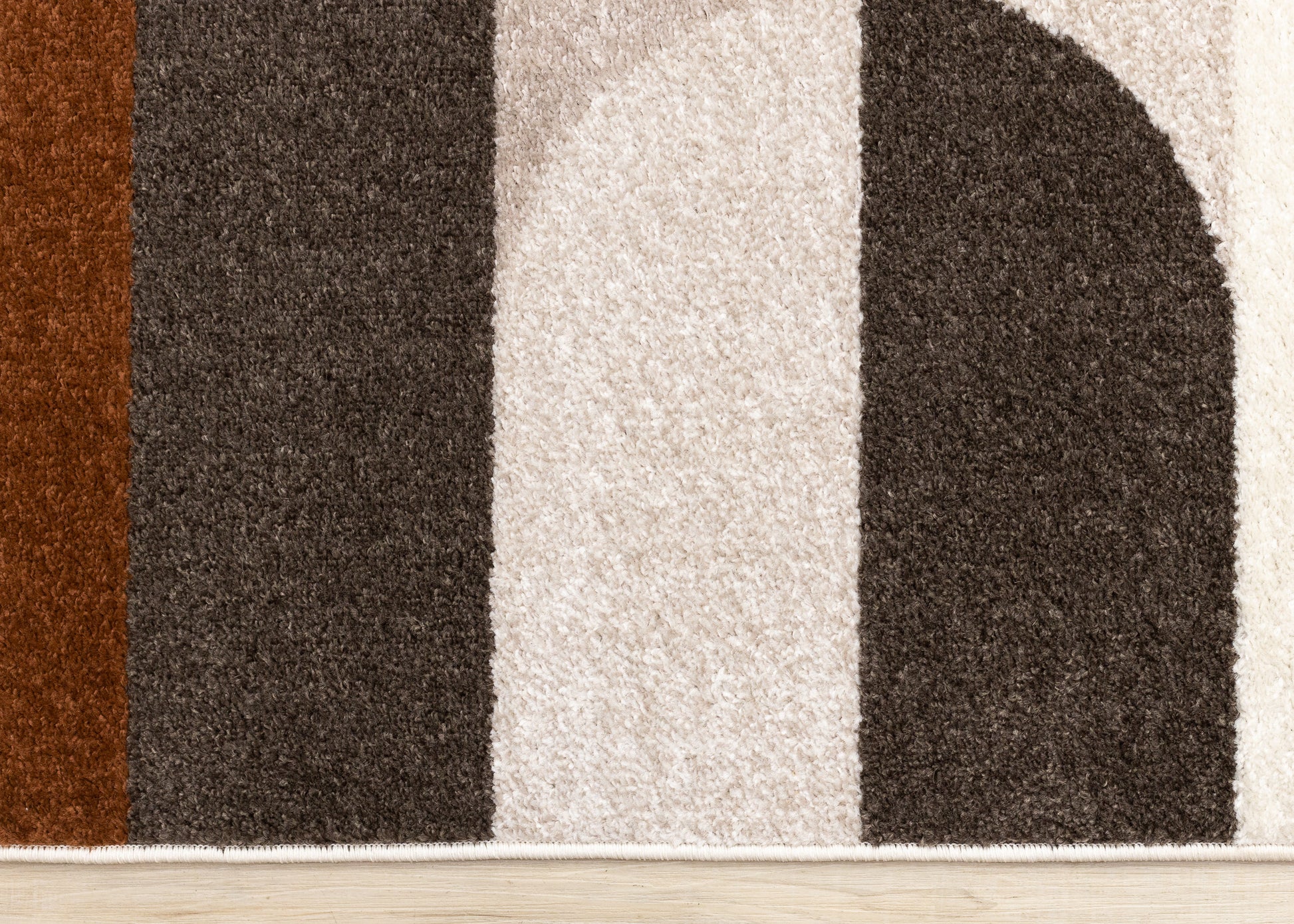 Contemporary Geometric Cream Area Rug-8