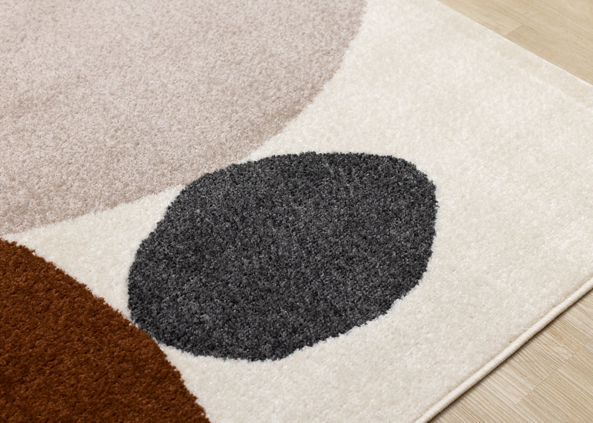 Art Geometric Tonal/Solid Cream Area Rug-4