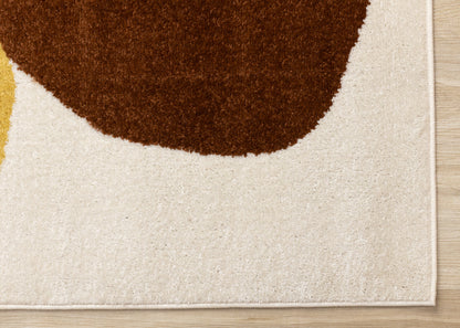 Art Geometric Tonal/Solid Cream Area Rug-5