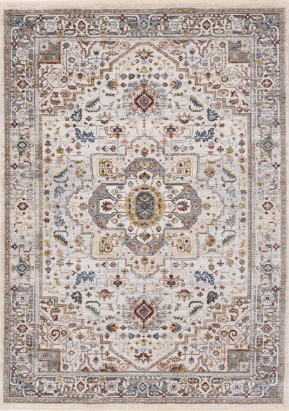Classic Traditional Border Cream Area Rug