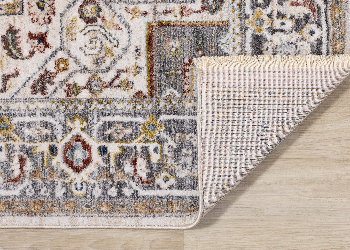 Classic Traditional Border Cream Area Rug