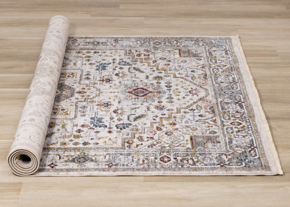 Classic Traditional Border Cream Area Rug
