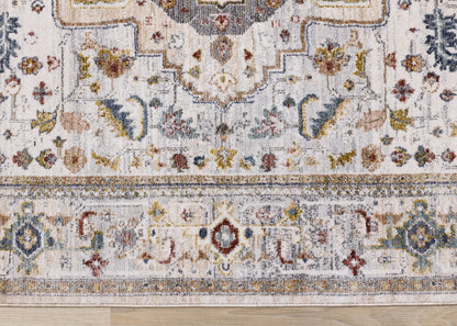 Classic Traditional Border Cream Area Rug