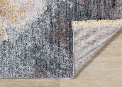 Contemporary Botanical Organic Cream Area Rug