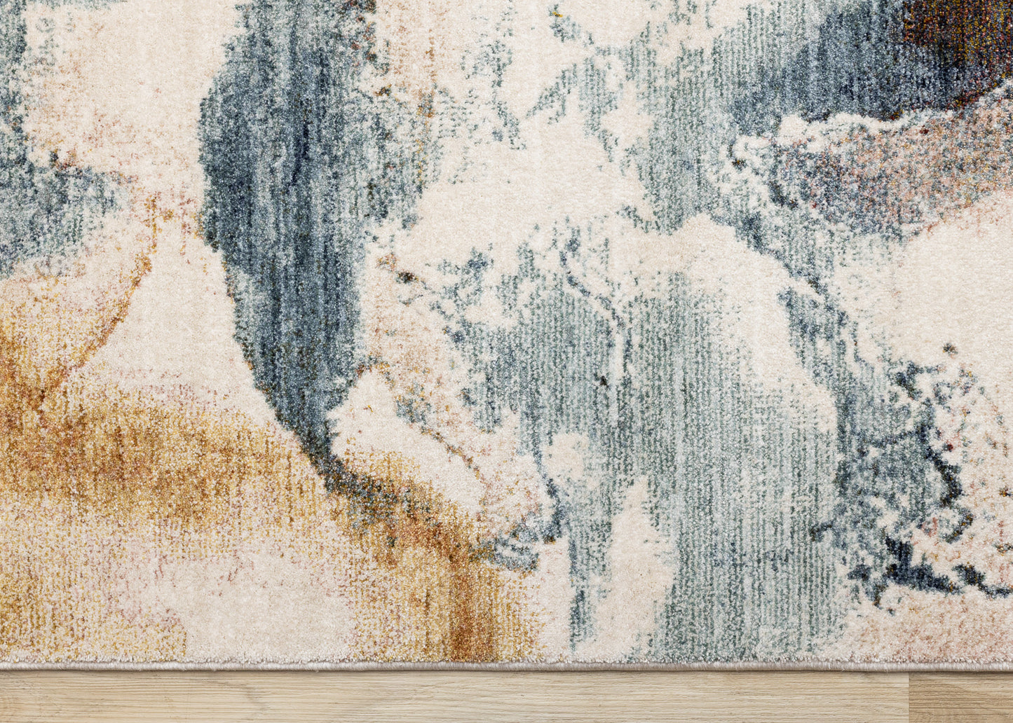 Contemporary Organic White Area Rug