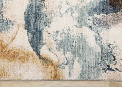 Contemporary Organic White Area Rug