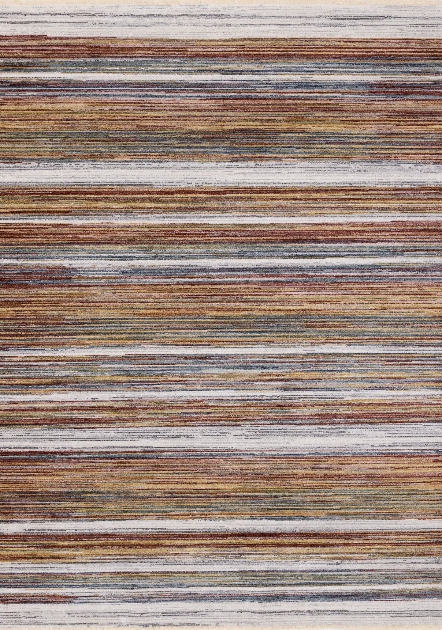 Contemporary Stripes Yellow Area Rug
