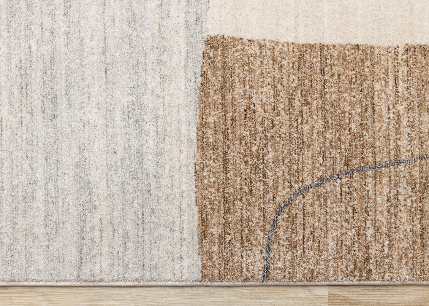 Contemporary Geometric Cream Area Rug-8