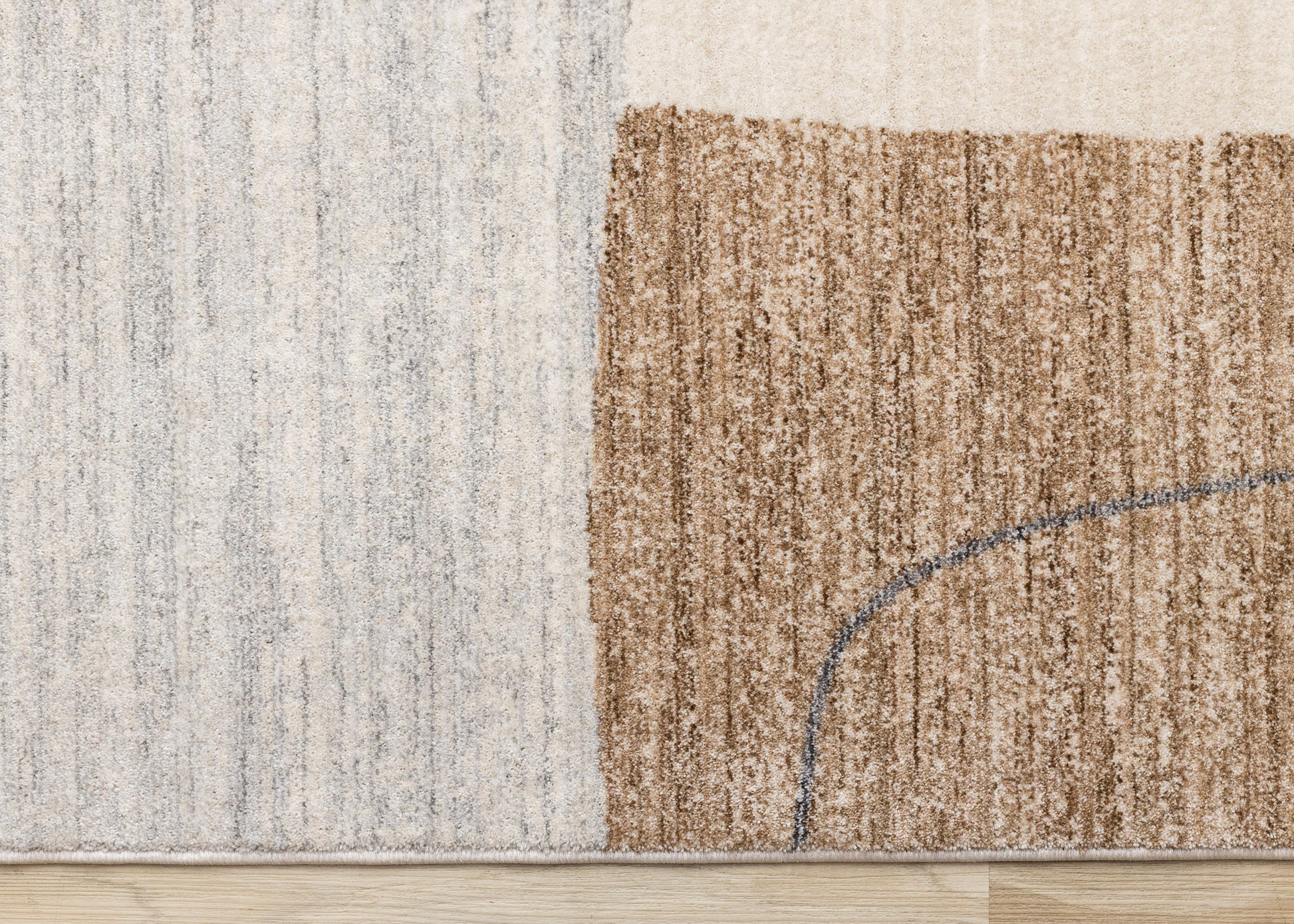 Contemporary Geometric Cream Area Rug-8