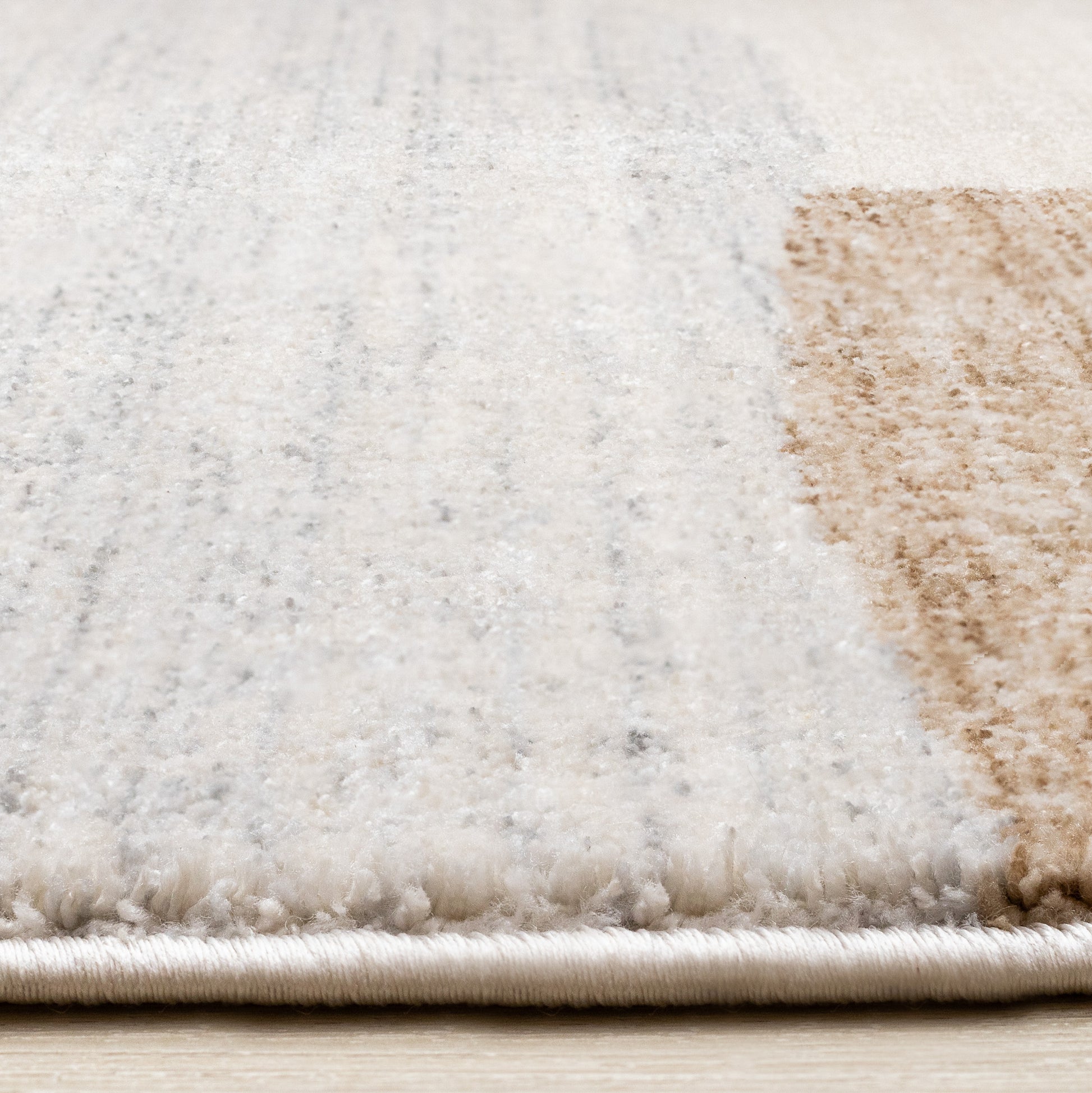 Contemporary Geometric Cream Area Rug-9