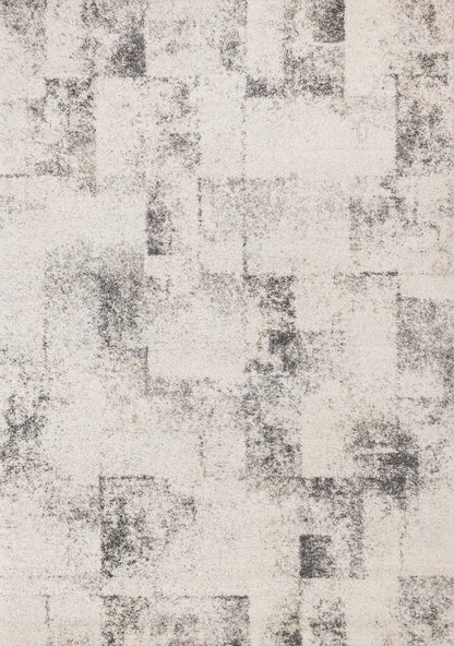 Contemporary Distressed White Area Rug