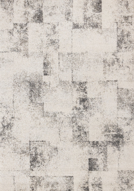 Contemporary Distressed White Area Rug