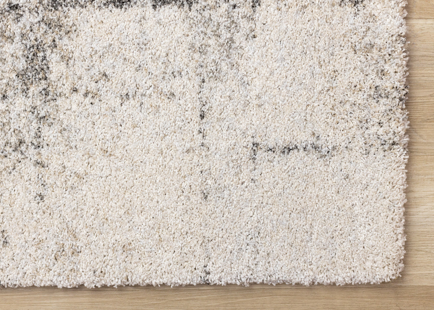 Contemporary Distressed White Area Rug