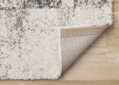 Contemporary Distressed White Area Rug