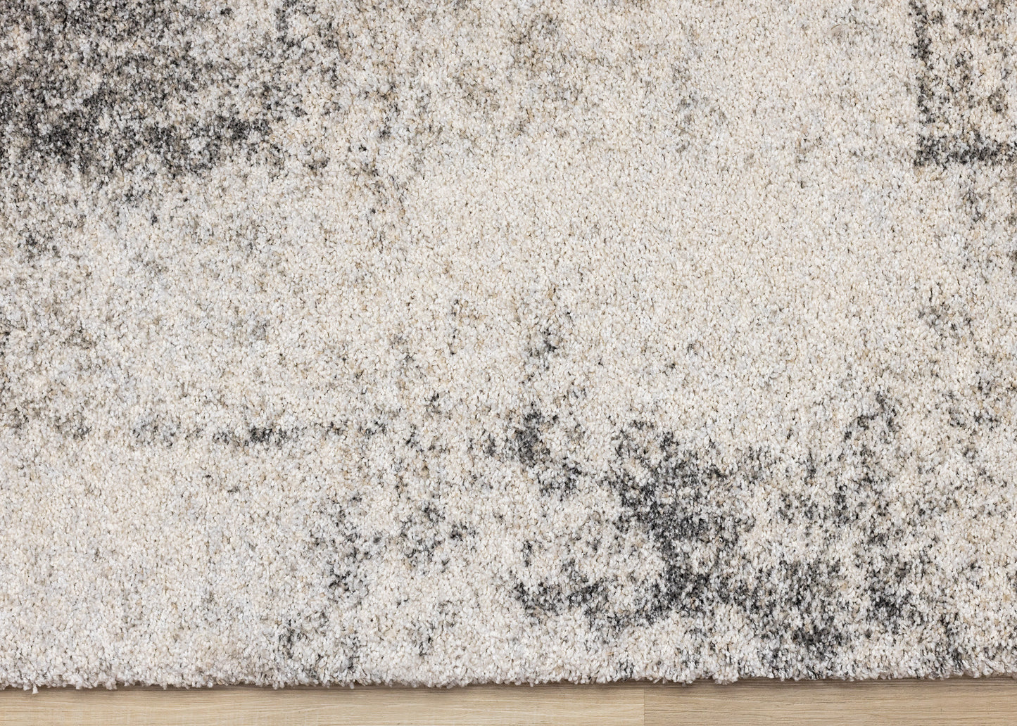 Contemporary Distressed White Area Rug