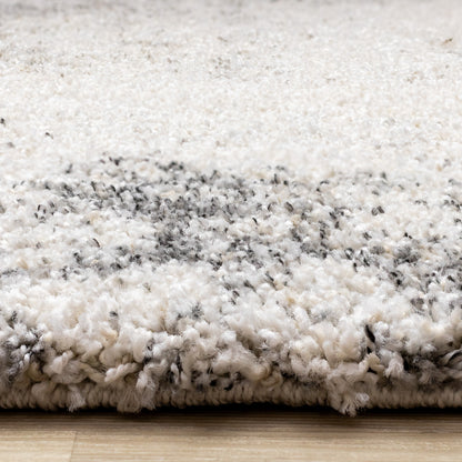 Contemporary Distressed White Area Rug