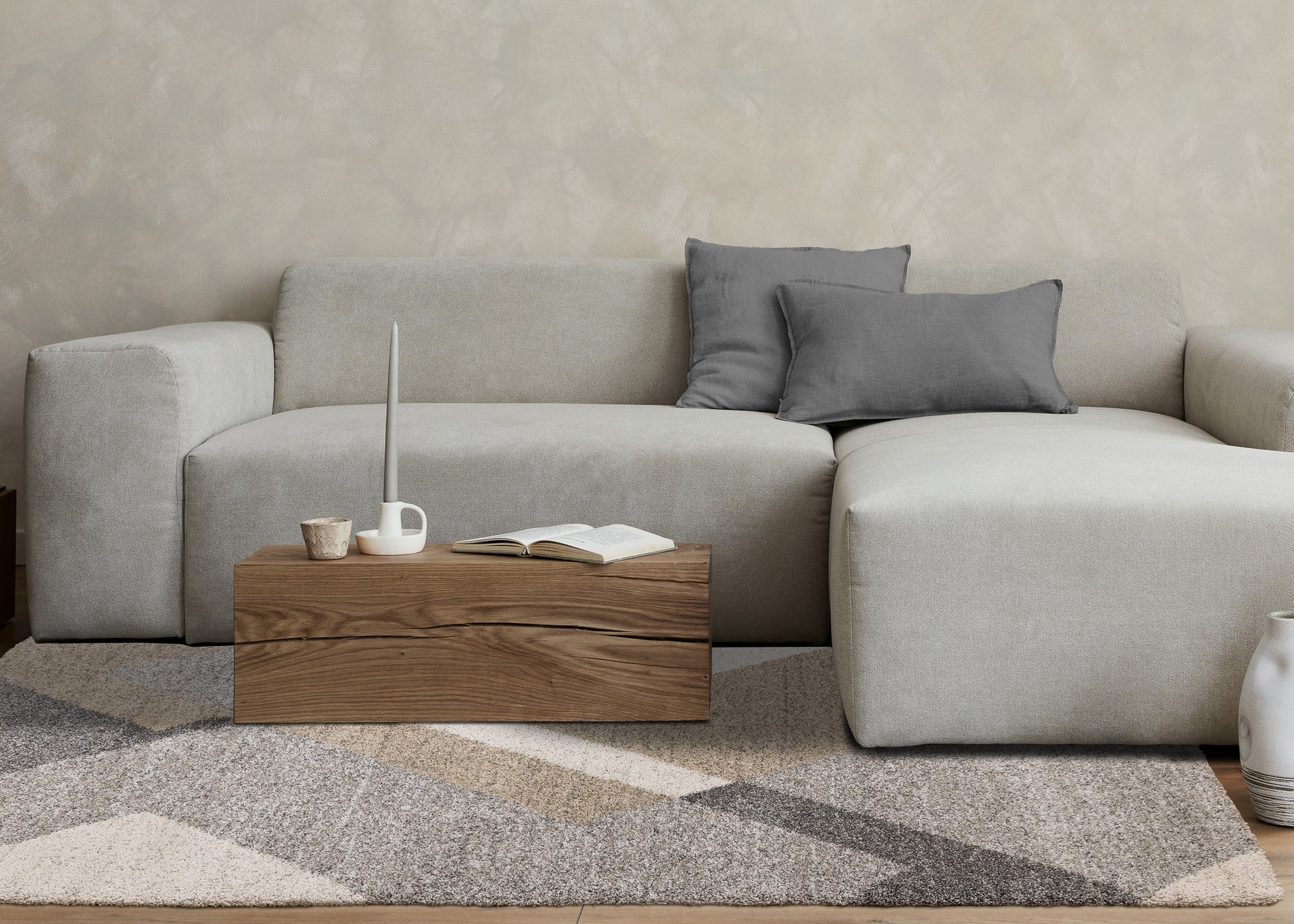 Contemporary Geometric Grey Area Rug-3