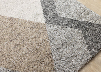 Contemporary Geometric Grey Area Rug-4