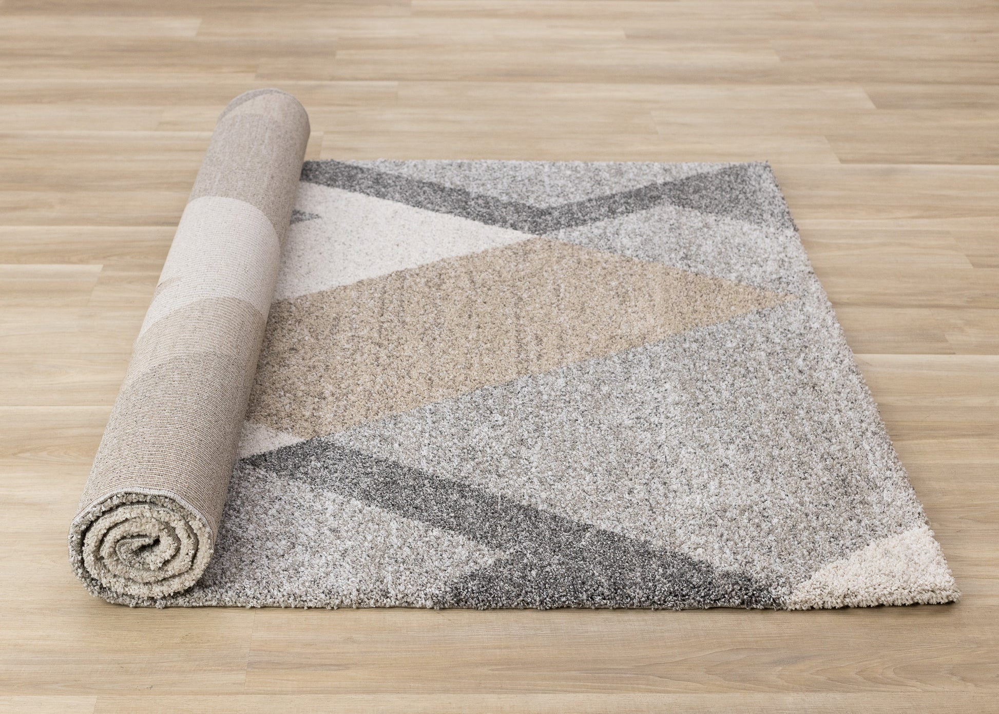 Contemporary Geometric Grey Area Rug-7