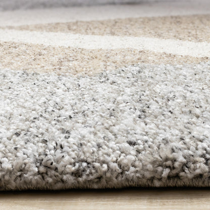 Contemporary Geometric Grey Area Rug-9