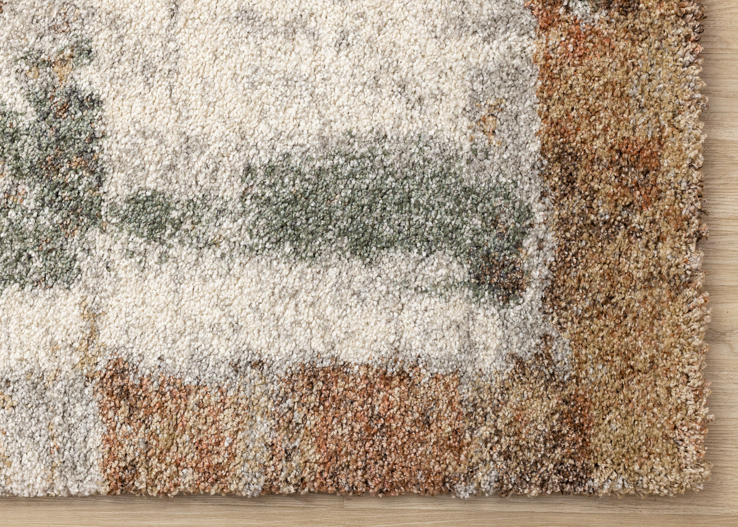 Contemporary Distressed White Area Rug